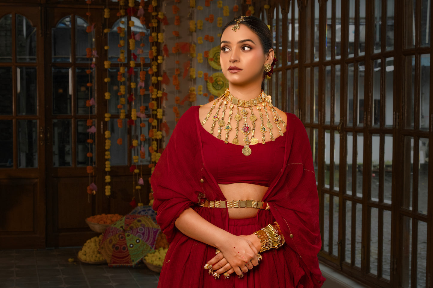 Phulkari Choker