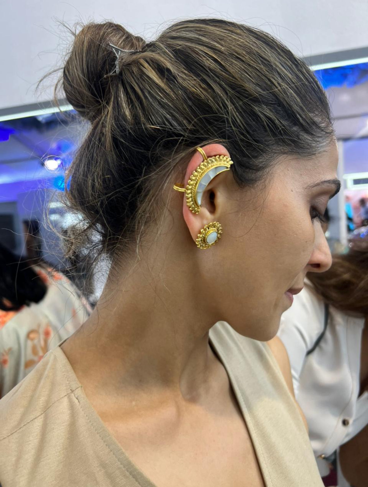 Masoom Stud & Earcuff Set