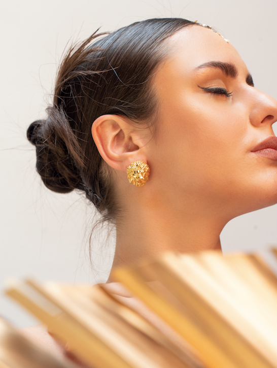 Lion 2025 gold earrings