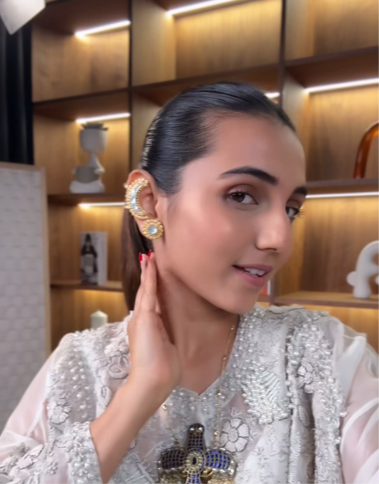 Masoom Stud & Earcuff Set