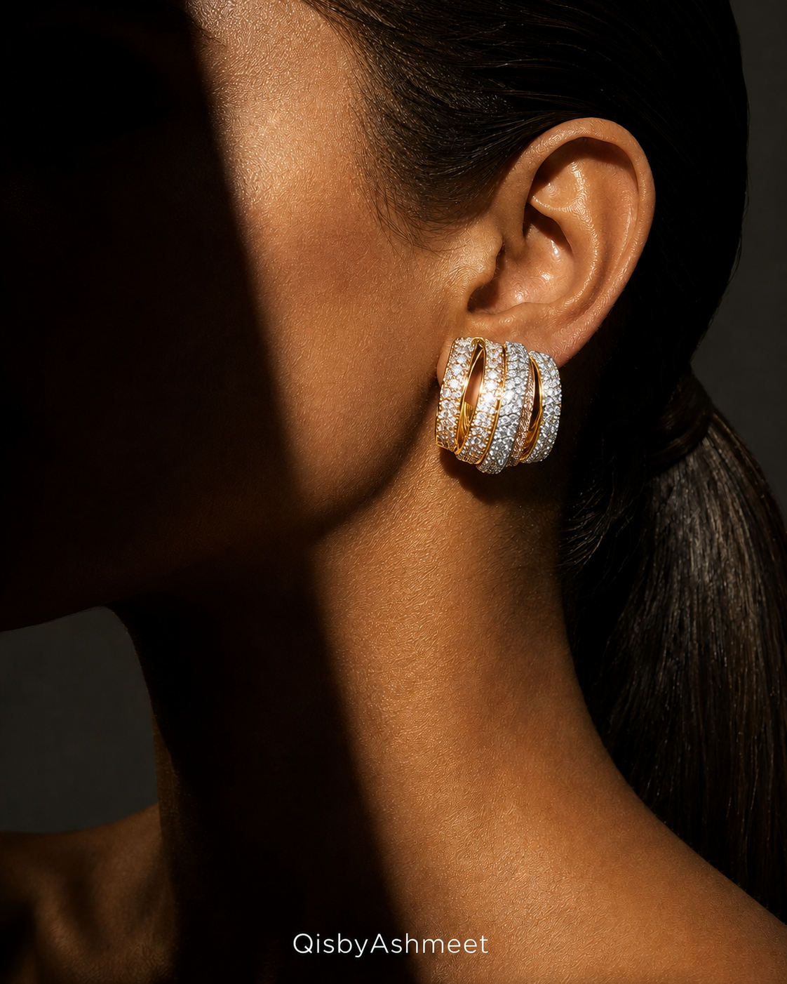 Blush Twist Hoops