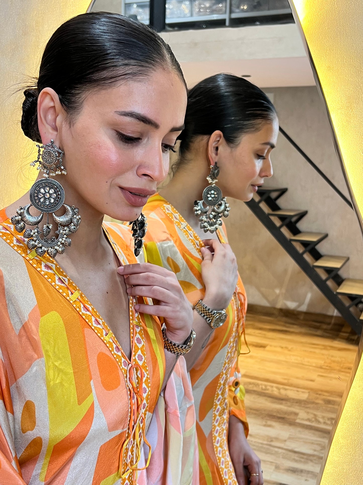 Raat Ki Rani Chandbali Danglers