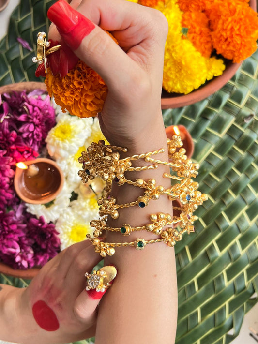 Ghungroo Ghoomar Stone Bangles