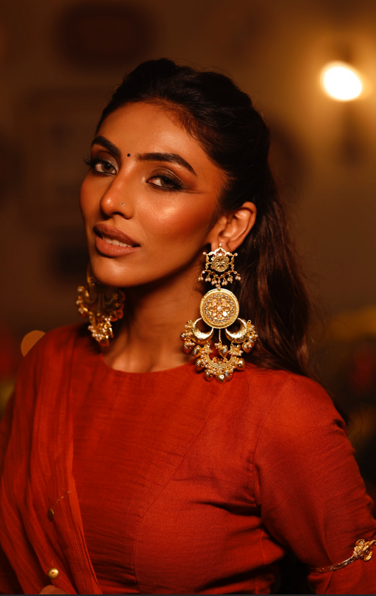 Raat Ki Rani Chandbali Danglers