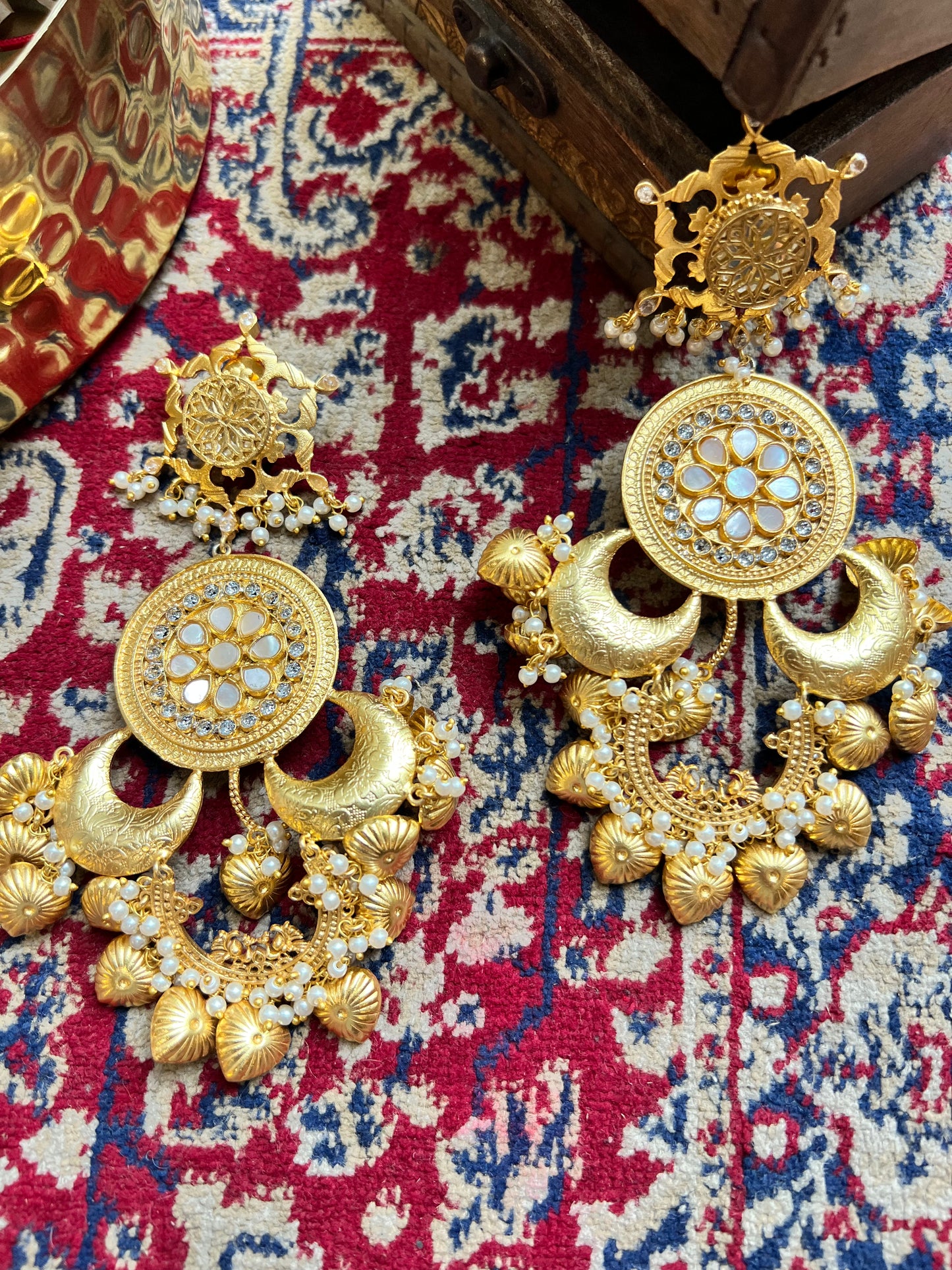 Raat Ki Rani Chandbali Danglers