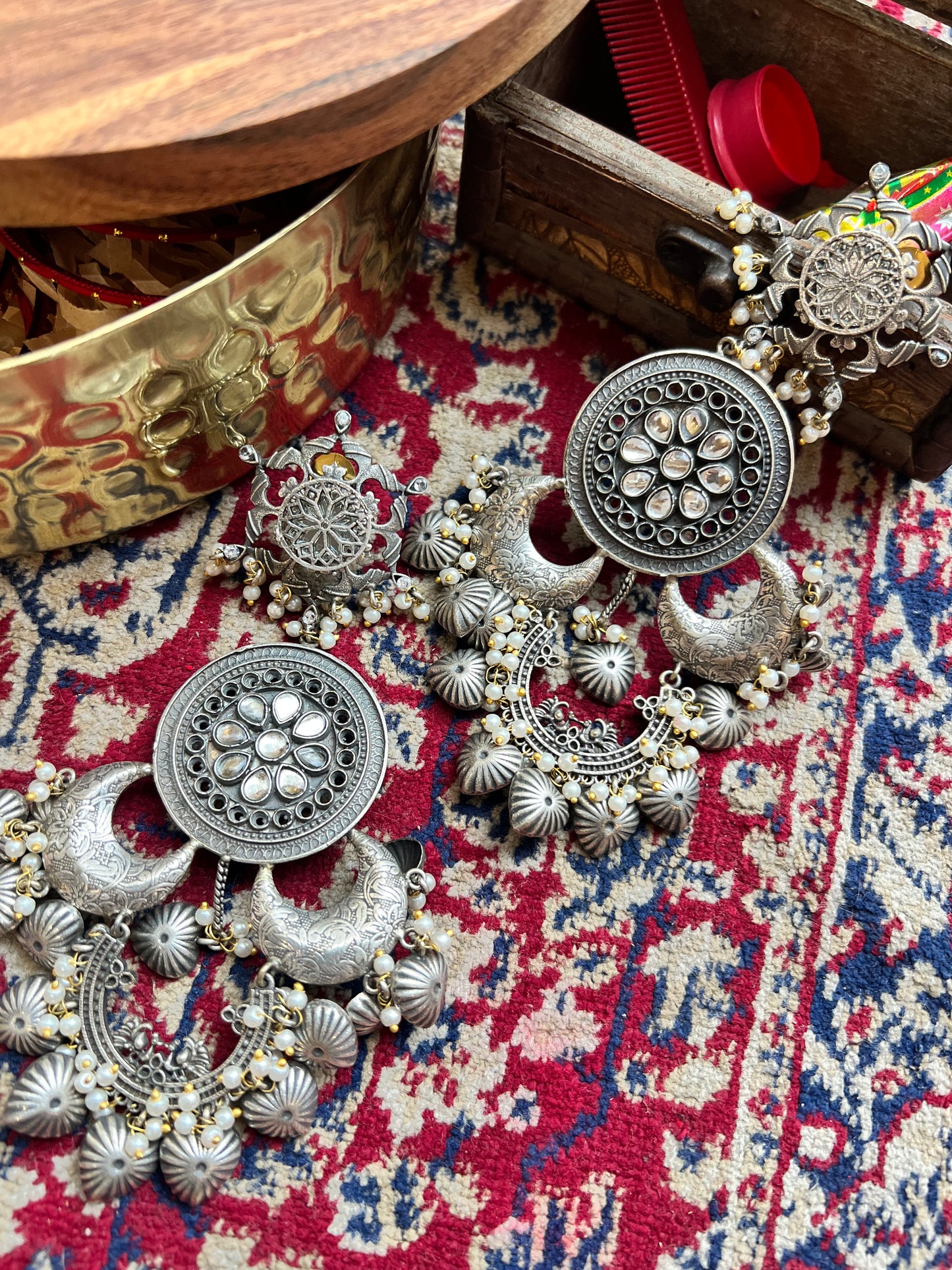 Raat Ki Rani Chandbali Danglers