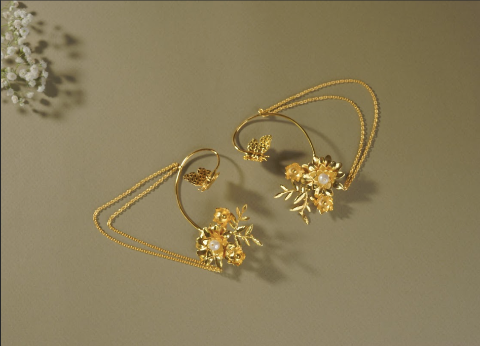 Floral Earcuff Earrings