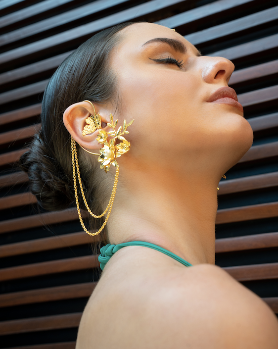 Floral Earcuff Earrings