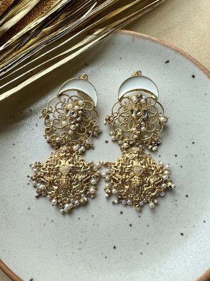 Meena Lotus Earrings