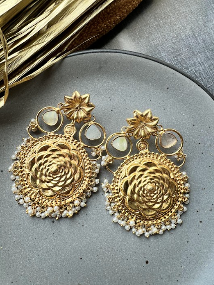 Floral Art Earrings