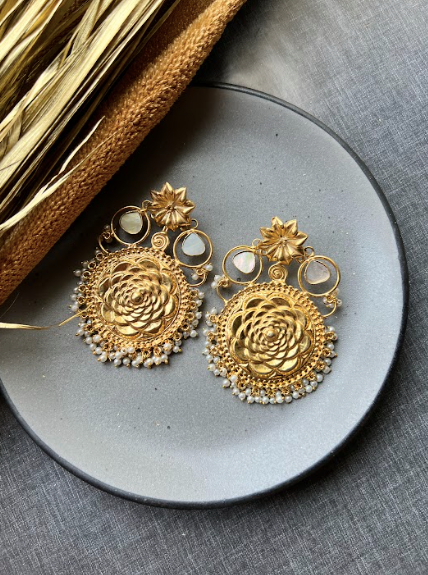 Floral Art Earrings