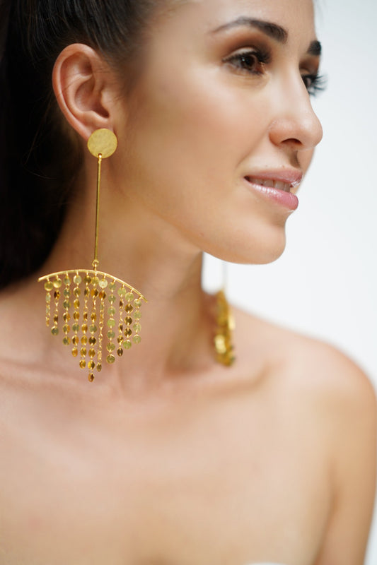 Gold Dust Dangler Earrings