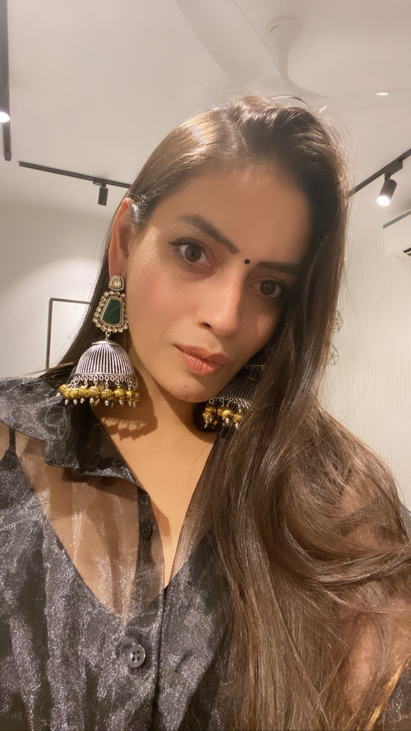 Temple Jhumka Earrings